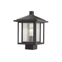 Z Lite Aspen 1 Light 13" Outdoor Post Mount Fixture 