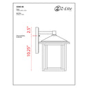 Z Lite Aspen 1 Light 13" Outdoor Wall Light 1