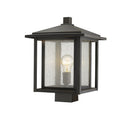 Z Lite Aspen 1 Light 15" Outdoor Post Mount Fixture 1