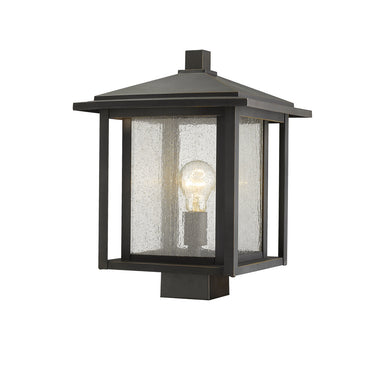 Z Lite Aspen 1 Light 15" Outdoor Post Mount Fixture 1