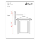 Z Lite Aspen 1 Light 15" Outdoor Wall Light 4