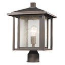 Z Lite Aspen 1 Light 16" Outdoor Post Mount Fixture 1