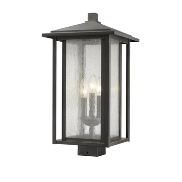 Z Lite Aspen 3 Light 20" Outdoor Post Mount Fixture 1