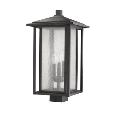 Z Lite Aspen 3 Light 20" Outdoor Post Mount Fixture 