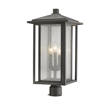 Z Lite Aspen 3 Light 22" Outdoor Post Mount Fixture 1