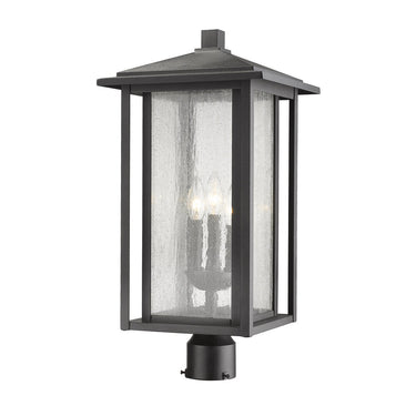 Z Lite Aspen 3 Light 22" Outdoor Post Mount Fixture 