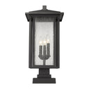 Z Lite Aspen 3 Light 23" Outdoor Pier Mounted Fixture 2