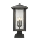 Z Lite Aspen 3 Light 23" Outdoor Pier Mounted Fixture 6