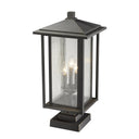 Z Lite Aspen 3 Light 23" Outdoor Pier Mounted Fixture 8