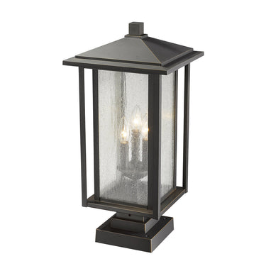Z Lite Aspen 3 Light 23" Outdoor Pier Mounted Fixture 8