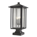 Z Lite Aspen 3 Light 23" Outdoor Pier Mounted Fixture 