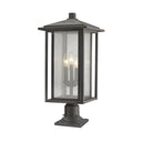 Z Lite Aspen 3 Light 24" Outdoor Pier Mounted Fixture 5