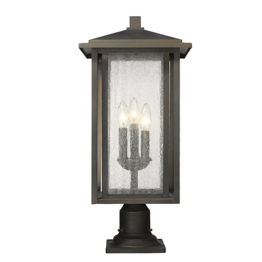 Z Lite Aspen 3 Light 24" Outdoor Pier Mounted Fixture 6