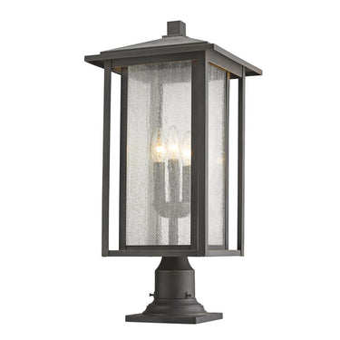 Z Lite Aspen 3 Light 24" Outdoor Pier Mounted Fixture 7