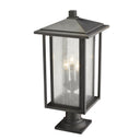 Z Lite Aspen 3 Light 24" Outdoor Pier Mounted Fixture 8