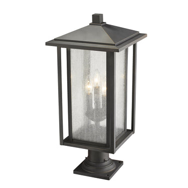 Z Lite Aspen 3 Light 24" Outdoor Pier Mounted Fixture 8