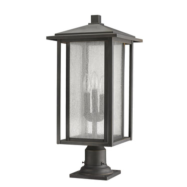 Z Lite Aspen 3 Light 24" Outdoor Pier Mounted Fixture 9