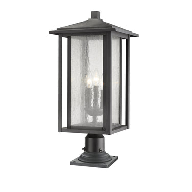 Z Lite Aspen 3 Light 24" Outdoor Pier Mounted Fixture 