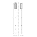 Z Lite Aura 1 Light 119" Outdoor Post Mounted Fixture 7