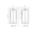 Z Lite Aura 1 Light 12" Outdoor Wall Light 7