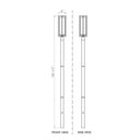Z Lite Aura 1 Light 143" Outdoor Post Mounted Fixture 7