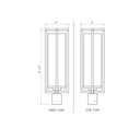 Z Lite Aura 1 Light 25" Outdoor Post Mount Fixture 5