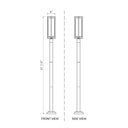 Z Lite Aura 1 Light 99" Outdoor Post Mounted Fixture 7