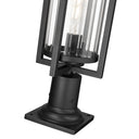Z Lite Aura 1 Light Outdoor Pier Mounted Fixture - 5013PHBR-533PM-BK 3