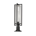 Z Lite Aura 1 Light Outdoor Pier Mounted Fixture - 5013PHBR-533PM-BK 4
