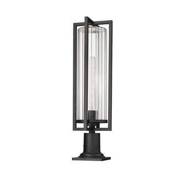 Z Lite Aura 1 Light Outdoor Pier Mounted Fixture - 5013PHBR-533PM-BK 4
