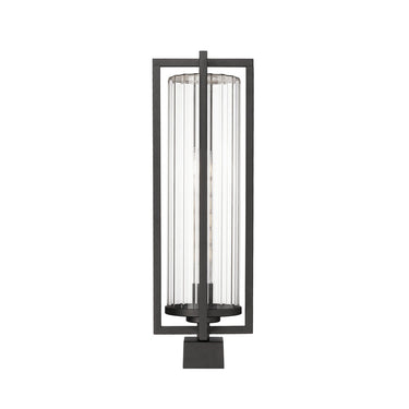 Z Lite Aura 1 Light Outdoor Post Mount Fixture 2