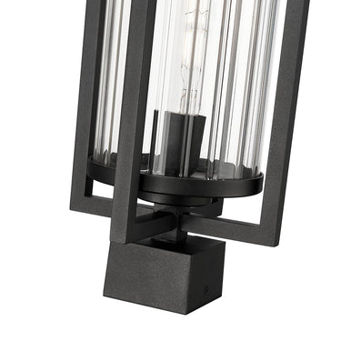 Z Lite Aura 1 Light Outdoor Post Mount Fixture 3