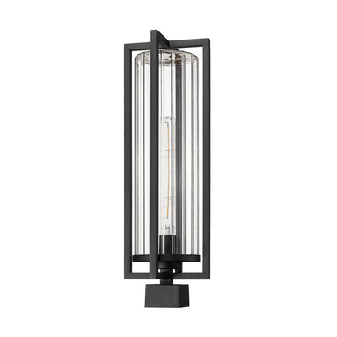 Z Lite Aura 1 Light Outdoor Post Mount Fixture 4