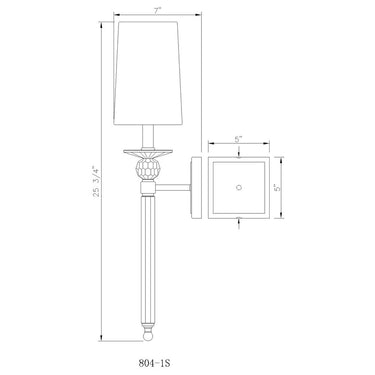 Z Lite Ava 1 Light Wall Sconce 7