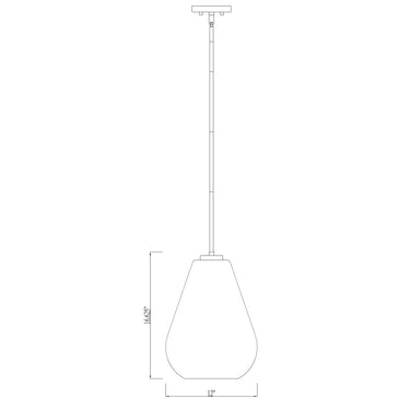 Z Lite Ayra 1 Light Pendant 7