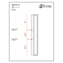 Z Lite Baden 1 Light 24" High Outdoor Wall Light 7
