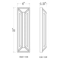 Z Lite Banff 2 Light 22" High Outdoor Wall Light 7