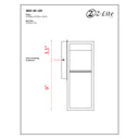 Z Lite Barwick 1 Light 12" High Outdoor Wall Light 7