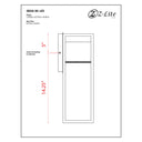 Z Lite Barwick 1 Light 18" High Outdoor Wall Light 7