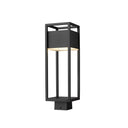 Z Lite Barwick 1 Light 19" High Outdoor Post Mount Fixture 