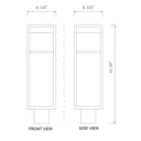 Z Lite Barwick 1 Light 21" High Outdoor Post Mount Fixture 5