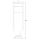 Z Lite Barwick 1 Light 23" High Outdoor Pier Mounted Fixture 7