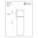 Z Lite Barwick 1 Light 24" High Outdoor Wall Light 7
