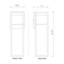 Z Lite Barwick 1 Light 24" High Outdoor Wall Light 8