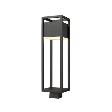 Z Lite Barwick 1 Light 25" High Outdoor Post Mount Fixture 