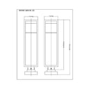 Z Lite Barwick 1 Light 28" High Outdoor Pier Mounted Fixture 7