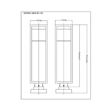 Z Lite Barwick 1 Light 28" High Outdoor Pier Mounted Fixture 7