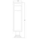 Z Lite Barwick 1 Light 29" High Outdoor Pier Mounted Fixture 7