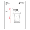 Z Lite Beacon 1 Light Outdoor Wall Light 13