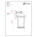 Z Lite Beacon 1 Light Outdoor Wall Light 6